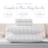 Carressa Linen Luxury Egyptian Cotton King Printed Sheet Set -