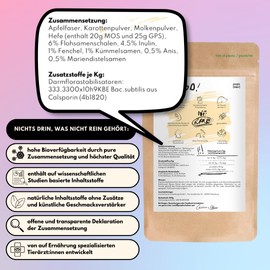 People who Kaer Intestinal Powder for Dogs 2 x 200 g Probiotics & Prebiotics, Intestinal Flora Building Dog Supports Diarrhea and Intestinal Restoration, Powder with Psyllium Husks, Vitamins for Dogs