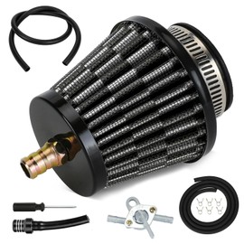 EOPOAYl 35mm (1-3/8") Air Filter with Nipple Compatible with Taotao Coolster 125cc 110cc 90cc 70cc 50cc ATV Quad 4 Wheeler Baja Kazuma X-pro Apollo SSR125 CRF50 XR50 4-Stroke Pit Dirt Bike Parts Black