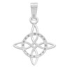JOYARIS - Dije Nudo De Bruja Con Zirconias Amuleto En