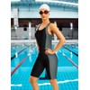 beautyin Women's Boyleg Unitard Swimsuits Racerback Athletic One Piece Bathing