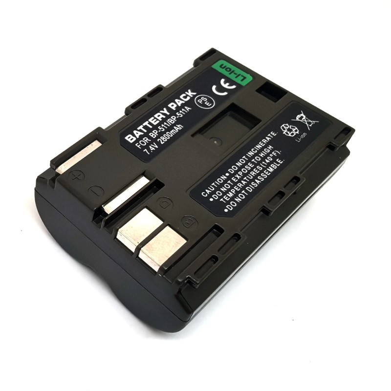 For Canon 7.4v Li-ion Battery Pack for Canon BP-511 BP-511A
