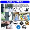 Portable Clothesline with 12 Clothespins, [2 Pack] Gvtech Windproof Travel