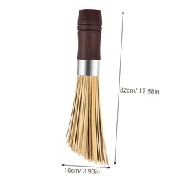 Ipetboom 2pcs Bamboo Kitchen Dish Cleaning Brush Multi Use Scrubbing Tool for Pots and Bowls Easy Grip Natural Bamboo Design for Kitchen Supplies