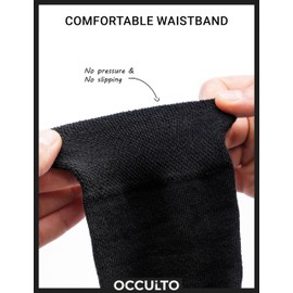 Occulto Men Black Dress Socks Pack of 10-20 (Model: Hermann) 20 pairs | Black 10-12