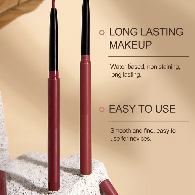 12pcs Lip Liner Set Matte Lip Liners Kit Waterproof Long