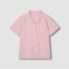JAJU [JAJU] Women's Seersucker 5-Part Pajama Set_Dark Pink