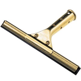 Unger GS250 Golden Clip Brass Complete Squeegee, 10" Length (Case of 10)