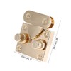 PTILSERY Metal Handbag Clasp Turn Lock Buckle Bag Accessories for