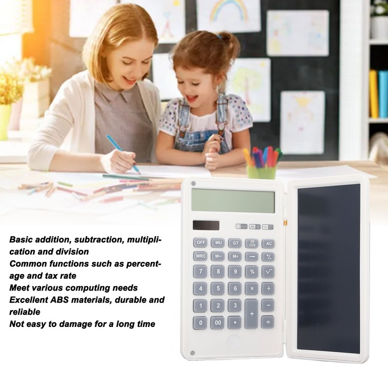 Calculator Handwriting Board Foldable Portable 12 Digits Display Scientific Electronic