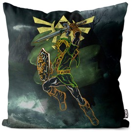 VOID Adventure Link Polyester Cushion Cover Outdoor Indoor Game Gamer, Cushion Size: 60 x 60 cm