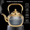Alunsito Teapot for Stove Top, Stovetop Tea Kettle, Food Grade