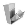 Sanitary Napkin Disposal Receptacle, White Steel, New improved Version