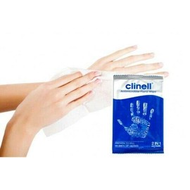 Clinell Antibacterial Hand Wipes - 10 x Individual Sachets (10)