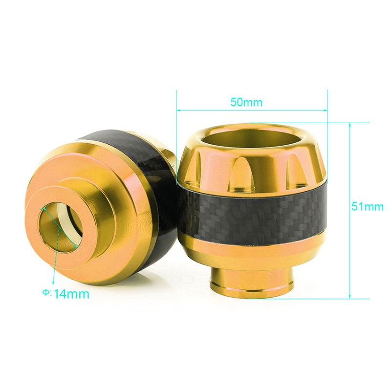 1 Pair of Carbon Fiber Motorcycle Front Fork Frame Sliders