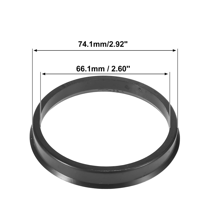 X AUTOHAUX 4 x Plastic 66.1 mm to 74.1 mm