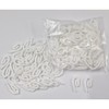 White Plastic Curtain Hooks for Pencil Pleat Caravan Curtains, Drapes,