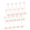 15PCS Table Number Holder 22cm Heart Shaped Iron Wire Picture