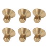 50Pcs Countersunk Hex Socket Screws Pure Copper Flat Head Hardware