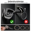 EULAPGOE Pack of 3 Titanium Key Rings, 25/20/16 mm Titanium