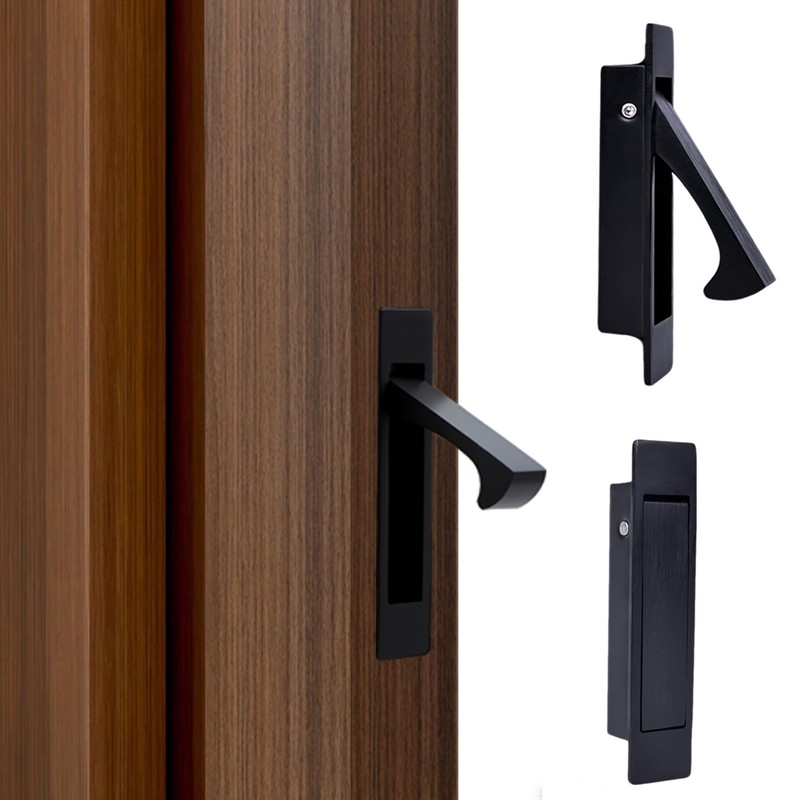 Dontay Pocket Door Handles Edge Pull,Professional Stainless Steel 304, Flush