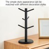 Bamboo Coffee Cup Holder ith 6 Hooks, Coffee Cup Tree,