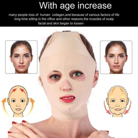 Face lifting mask, full coverage lifting face V-line strap double chin care skin relief wrinkles dressing of beauty