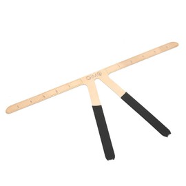 Tattoo Eyebrow Ruler Permanent Makeup Symmetrical Caliper Three-Point Positioning Grooming Shaper Reusable Measure Tool(Gold)