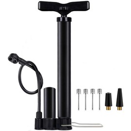 Bike Pump, Air Bicycle Pump Inflator for Presta and Schrader Valve Tire Ball Bike Portable Pumps 160PSI & 11BAR - Color: Classic/No Gauge
