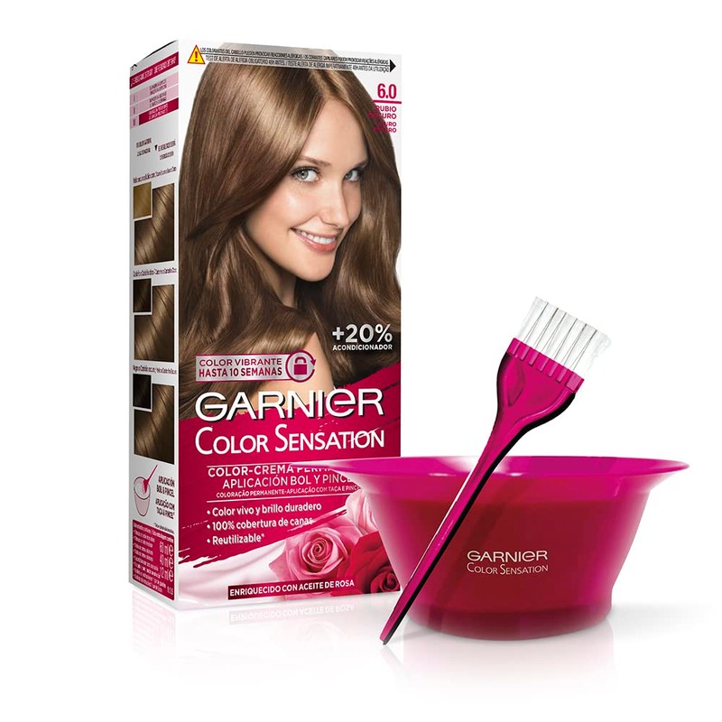 Garnier Color Sensation Permanente und intensive Haarfarbe, wiederverwendbar, mit Schüssel