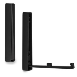 So-Tech Bari Surface-Mounted Hinged Hook, 120 x 16 x 15 mm, Black, Folding Wall Coat Hook