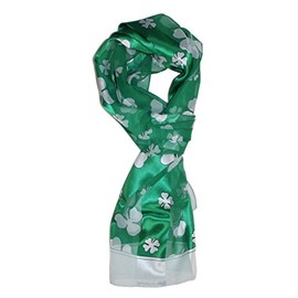 Ted and Jack - Luck of The Irish St. Patrick's Day Scarf in Green Border