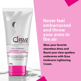 Qraa Advanced Lacto Dark Underarm Whitening Cream, 100g