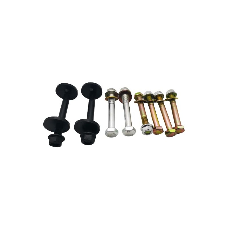 Glyqxa Complete Front Control Arms Cam Bolts & Hardware Kit