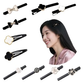Hairpin Bangs Stylish Black Patch Pin No Trace Bangs Clip Cute Hair Ornaments Pack of 10