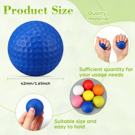ywmigl 30 Pcs Foam Golf Practice Balls Soft Foam Balls for Golf Practice Realistic Feel and Flight Sport Training for Backyard Training Fun Indoor or Outdoor (Blue)