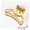 Beavorty 1pc Cute Cartoon Panda Hair Clip Metal Zinc Alloy