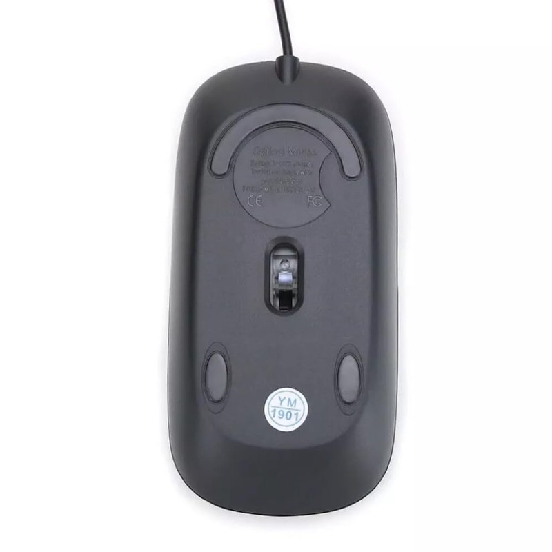 OOYES Ultra-Slim USB optical wired mouse,Ergonomic Design with Scroll Wheel
