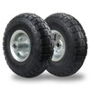 (2 Pack) RRQ 10 Inch Pneumatic Wheel 4.10/3.50-4 Tire, 10"