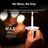 50pcs Reusable White Plastic Candle Holders Vigil Candles Drip Protector
