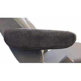 Car Console Covers Plus Made in USA Pair of Fleece Armrest Covers Designed for Chrysler Pacifica Van Models 2017-2024 for Pull Down Armrest Dark Gray
