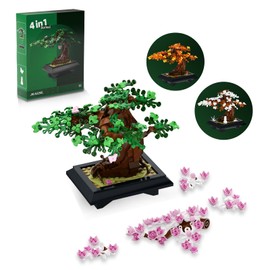 IFAYMOC Bonsai Tree Building Sets Toy, Four Seasons Bonsai Tree Building Blocks 4 in 1, Christmas Day Gift DIY Bonsai Tree Building Blocks Kit for Kids and Adults