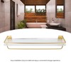50cm Shower Caddy Wall Mount Shelf with Towel Hanger Acrylic