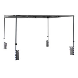 Bulhawk® SET OF 4 HEAVY DUTY POP UP GAZEBO LEG SUPPORTS FOOT WEIGHTS SAND BAGS (Grey)