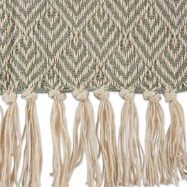 DII Diamond Throw Collection Cotton Woven, 50x60, Artichoke