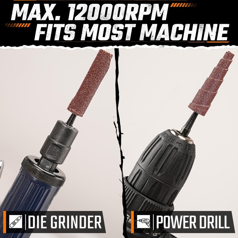 62Pcs Mini Sanding Cone Engine Porting Assortment Kit Cone Cylinder