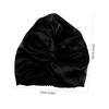 Ipetboom Double Layer Satin Sleep Cap for Women Soft Elastic