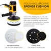 Upgraded Version 5x Sponge Sander Pads, 5 inch 8 Holes