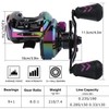Sougayilang Baitcasting Reels - Colorful Fishing Reel, 8.0：1 Gear Ratios,