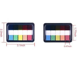 LRZCGB Sticky Tabs,500 Pieces Sticky Index Tabs Page Colorful Flags Sticky Notes Page Makers Sticky Index,5 Sets